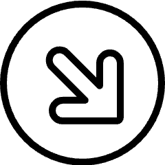 Arrow Thick Circle Bottom Right Corner 2 Icon from Ultimate Light Set