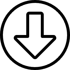 Arrow Thick Circle Down Icon from Ultimate Light Set