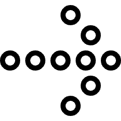 Arrow Thick Dot Right Icon from Ultimate Light Set