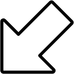 Arrow Thick Left Bottom Corner Icon from Ultimate Light Set