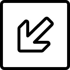 Arrow Thick Left Bottom Corner 4 Icon from Ultimate Light Set