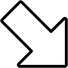 Arrow Thick Right Bottom Corner Icon from Ultimate Light Set