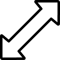 Diagram Arrow Diagonal 1 Icon from Ultimate Light Set