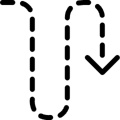 Diagram Dash Wave Down Icon from Ultimate Light Set
