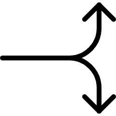Diagram Split Horizontal Icon from Ultimate Light Set
