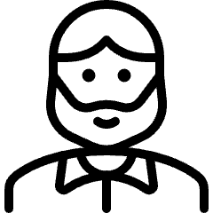 People Man Beard 2 Icon from Ultimate Light Set