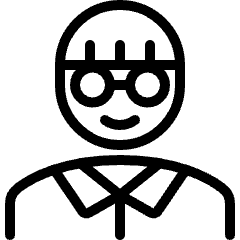 People Man Glasses 1 Icon from Ultimate Light Set