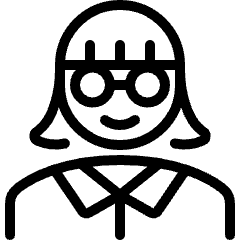 People Woman Glasses 4 Icon from Ultimate Light Set