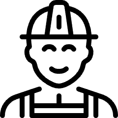 Professions Man Construction 1 Icon from Ultimate Light Set