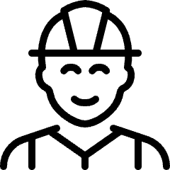 Professions Man Construction 2 Icon from Ultimate Light Set