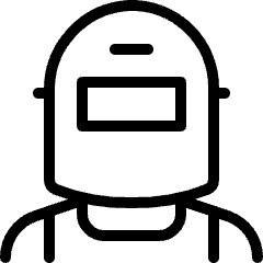 Professions Man Welder Icon from Ultimate Light Set