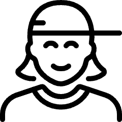 People Woman Cap 2 Icon from Ultimate Light Set