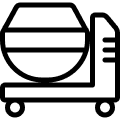 Construction Mortar Machine Icon from Ultimate Light Set