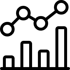Analytics Graph Bar 1 Icon from Ultimate Light Set
