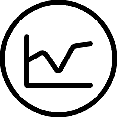 Analytics Graph Line Icon from Ultimate Light Set