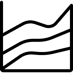Analytics Graph Lines Icon from Ultimate Light Set