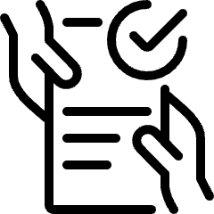 Business Contract Approve Icon from Ultimate Light Set