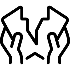 Business Contract Break Icon from Ultimate Light Set