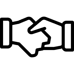 Business Deal Handshake Icon from Ultimate Light Set