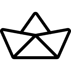 Business Paper Boat Icon from Ultimate Light Set
