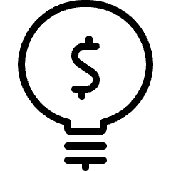 Cash Bulb Icon from Ultimate Light Set