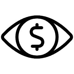 Cash Eye Icon from Ultimate Light Set