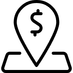 Cash Pin Map Icon from Ultimate Light Set