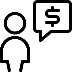 Cash User Message Icon from Ultimate Light Set