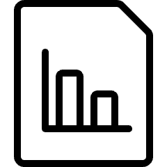 Data File Bars Icon from Ultimate Light Set