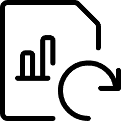 Data File Bars Refresh Icon from Ultimate Light Set