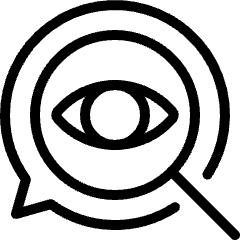 Seo Search Eye Icon from Ultimate Light Set