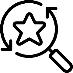 Seo Search Star Icon from Ultimate Light Set