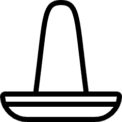 Hat Sombrero Icon from Ultimate Light Set