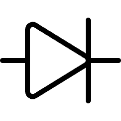 Electronics Diode Icon from Ultimate Light Set