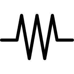 Electronics Resistor Icon from Ultimate Light Set