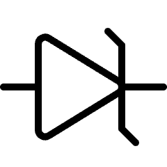 Electronics Zener Diode Icon from Ultimate Light Set