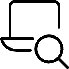 Laptop Search Icon from Ultimate Light Set