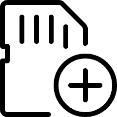 Sd Card Add Icon from Ultimate Light Set