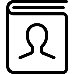 Book Address 1 Icon from Ultimate Light Set