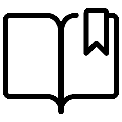 Book Bookmark Icon from Ultimate Light Set