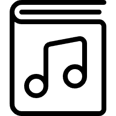 Book Music Icon from Ultimate Light Set