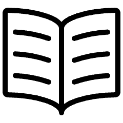 Book Open Text Icon from Ultimate Light Set