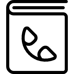 Phonebook 1 Icon from Ultimate Light Set