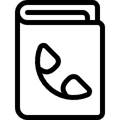 Phonebook Icon from Ultimate Light Set