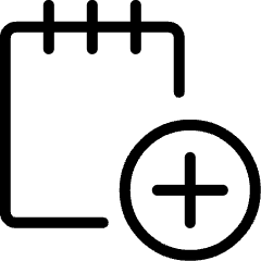 Notes Add Icon from Ultimate Light Set