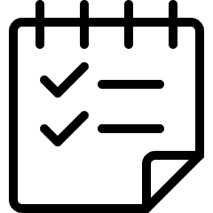 Notes Checklist Flip Icon from Ultimate Light Set