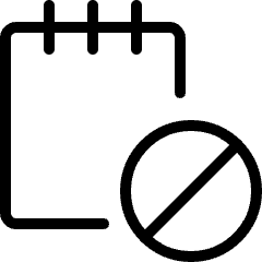 Notes Disable Icon from Ultimate Light Set