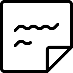 Notes Paper Text Icon from Ultimate Light Set