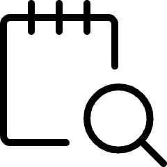 Notes Search Icon from Ultimate Light Set