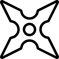 Antique Shuriken Icon from Ultimate Light Set
